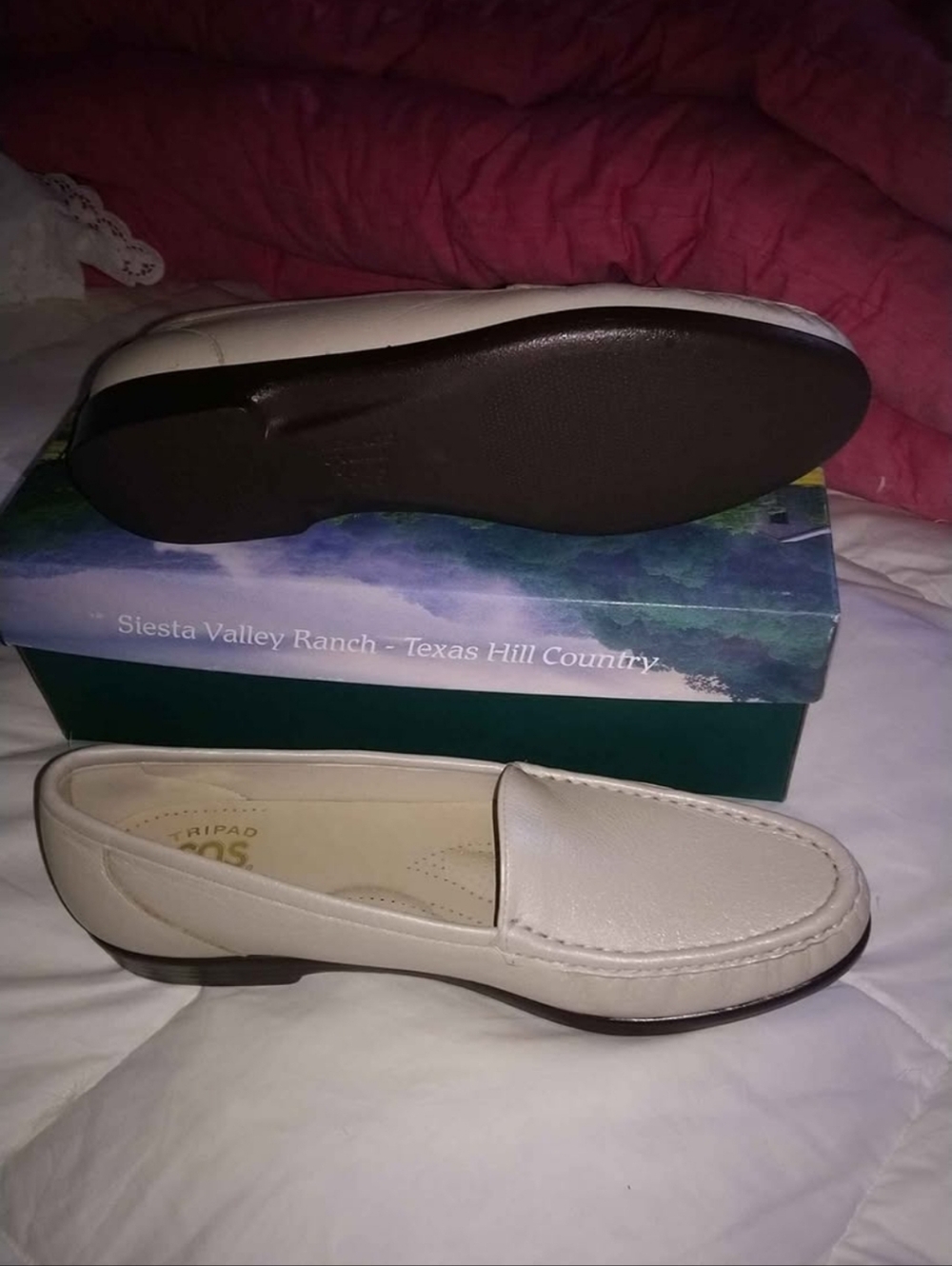 SAS Leather Loafers Pearl Size 10 Narrow NEW